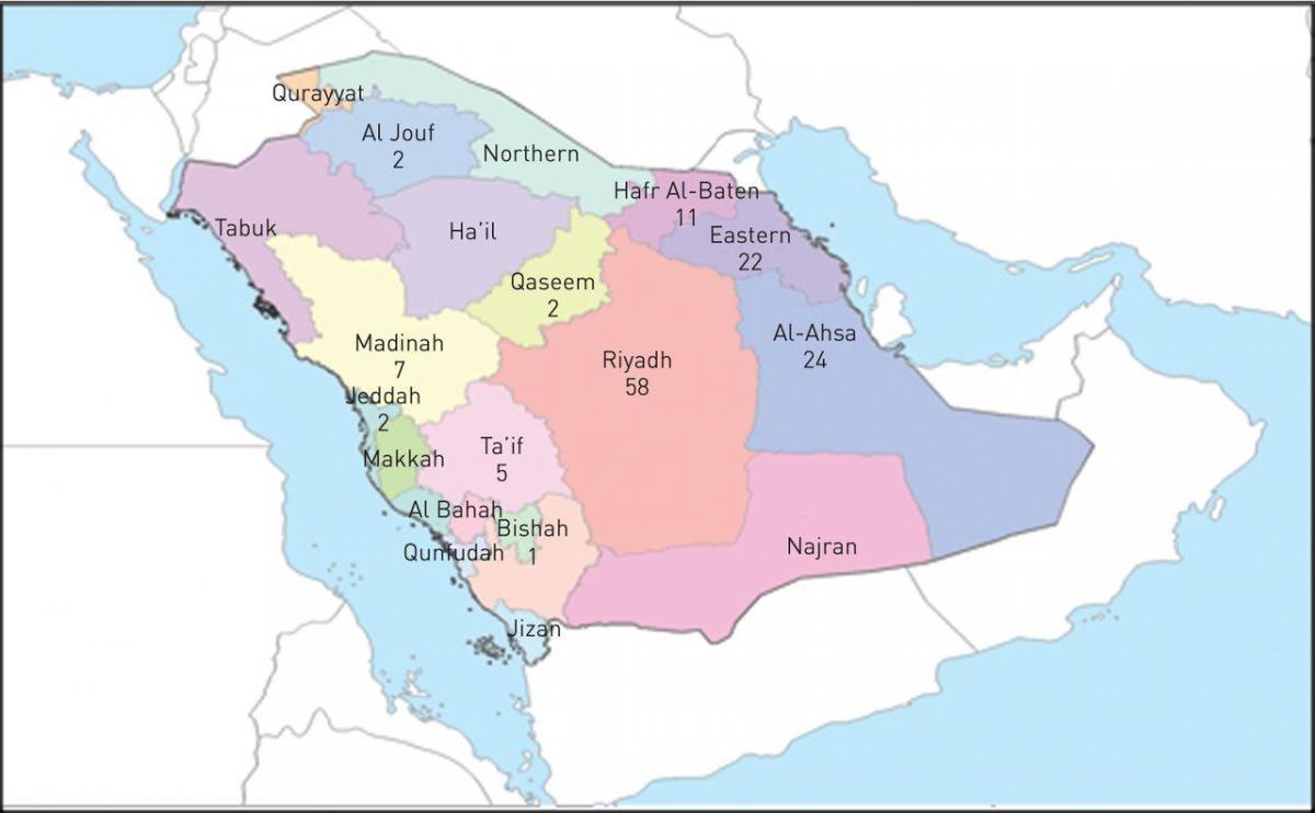 Mapa ng al ahsa Saudi Arabia