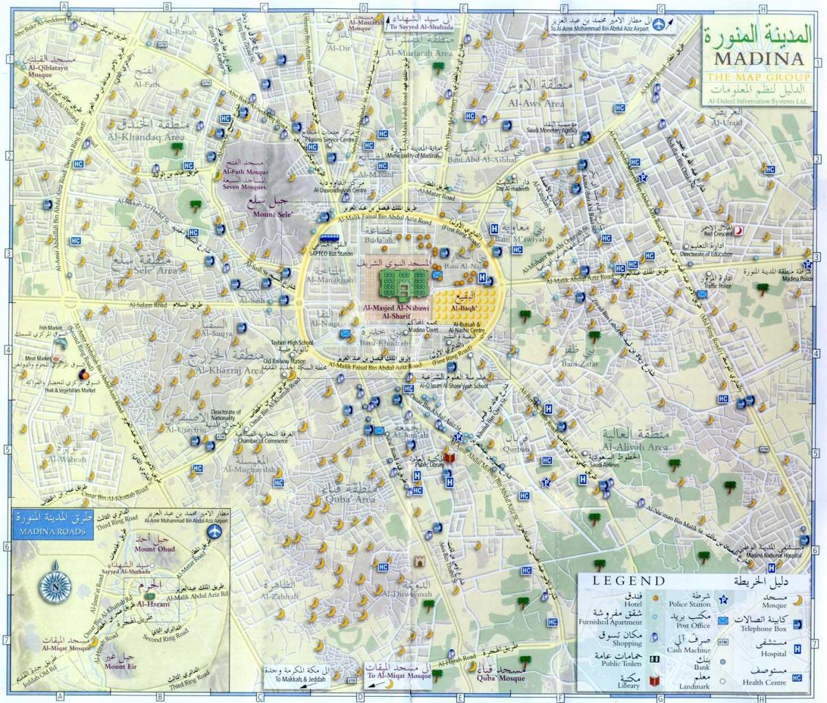 mapa ng madina munawara Saudi Arabia