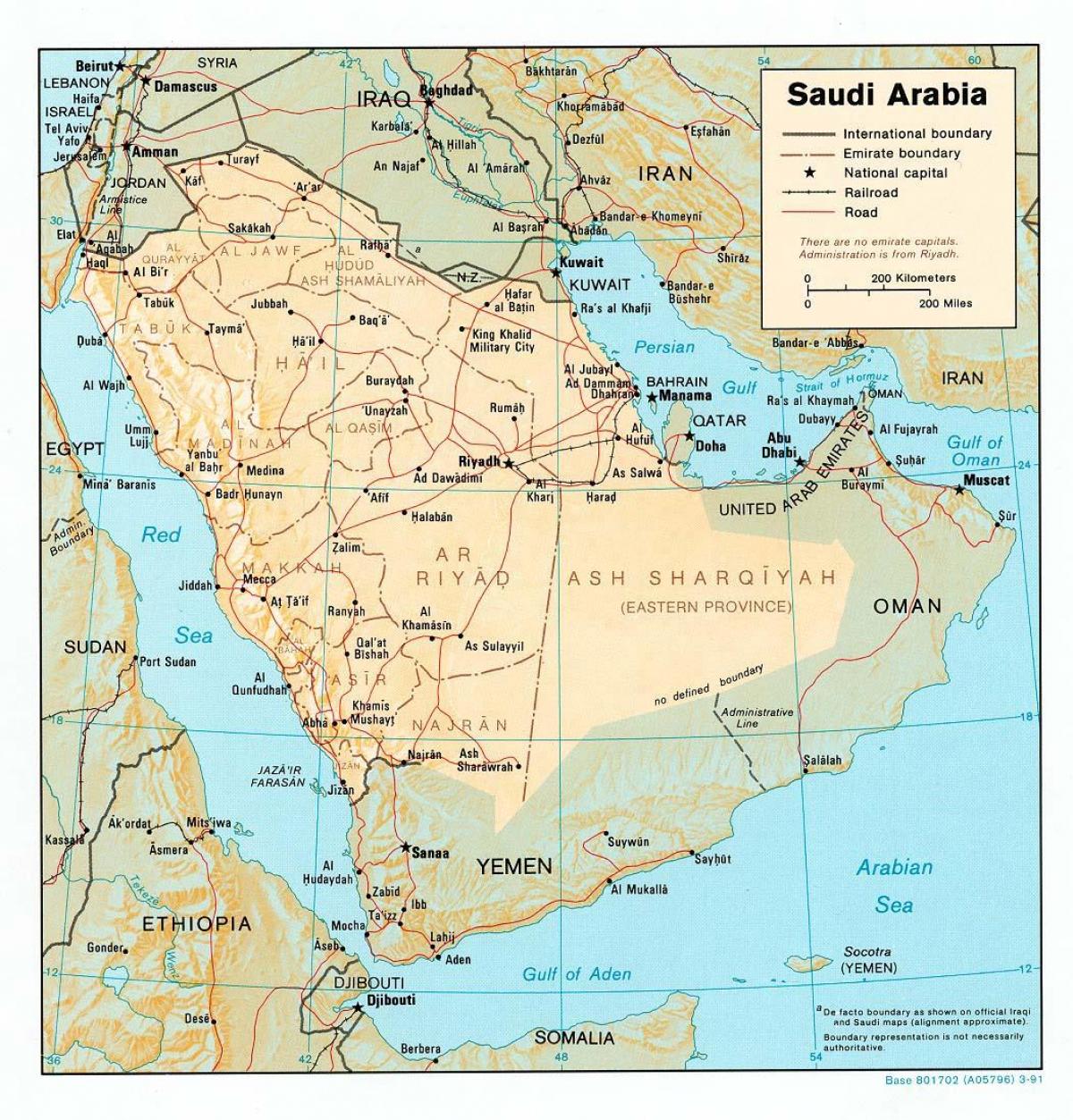 Saudi Arabia mapa hd