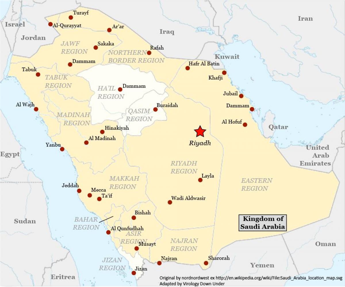 Mapa ng najran Saudi Arabia