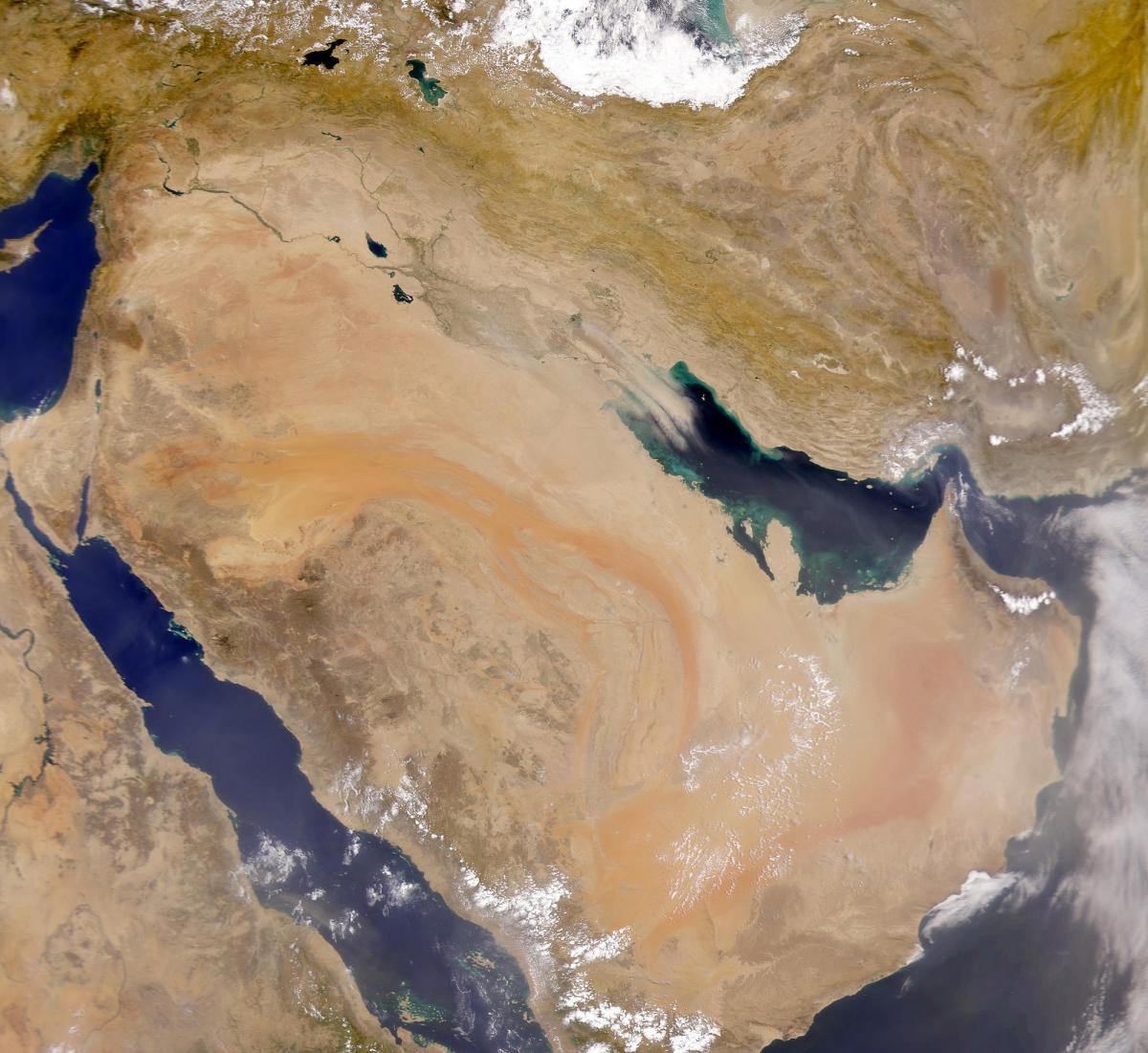 Mapa ng Saudi Arabia satellite