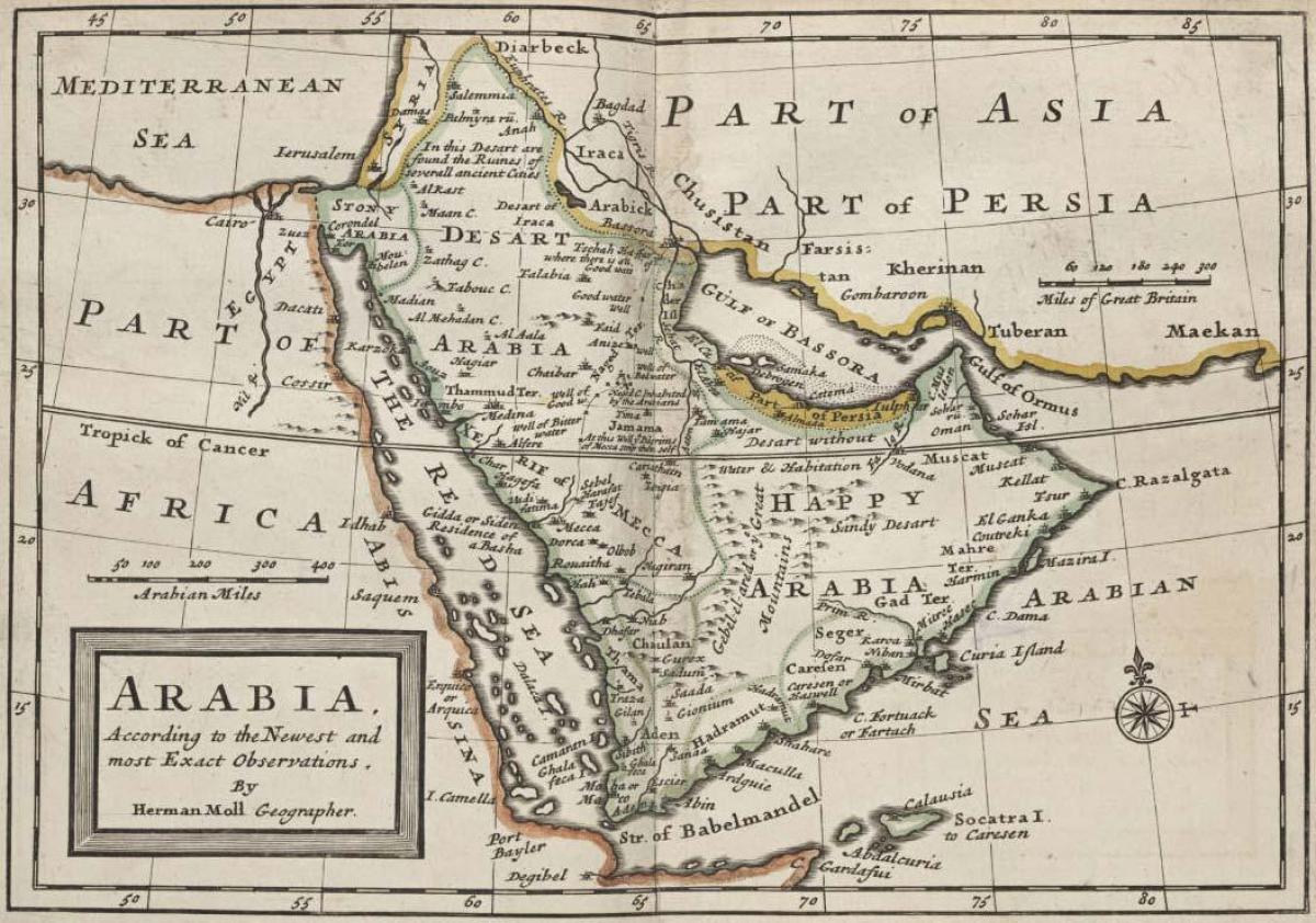Mapa ng sinaunang Saudi Arabia