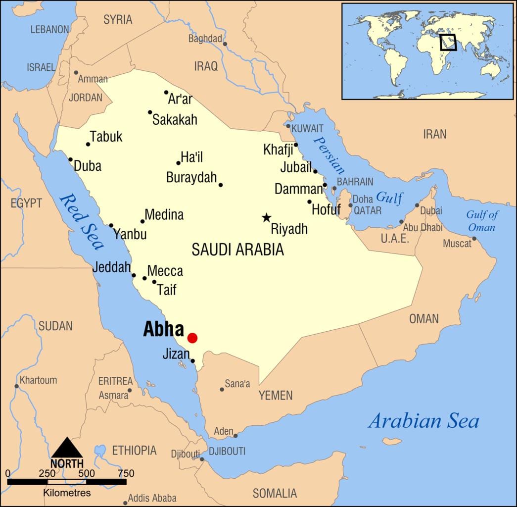 dammam KSA mapa