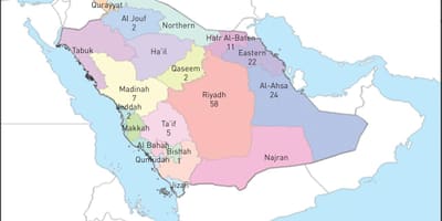 Mapa ng al ahsa Saudi Arabia
