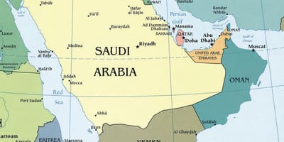 Mapa ng kaharian ng Saudi Arabia 