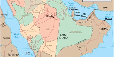 Mapa ng Saudi Arabia lalawigan