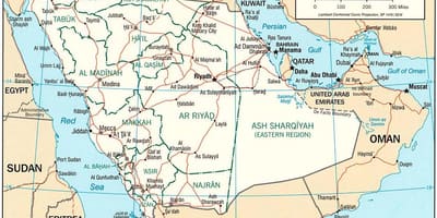 Mapa ng Saudi Arabia na mga larawan