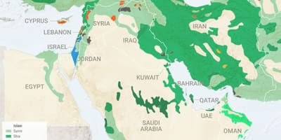 Mapa ng Saudi Arabia relihiyon