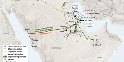 Saudi Arabia langis mapa